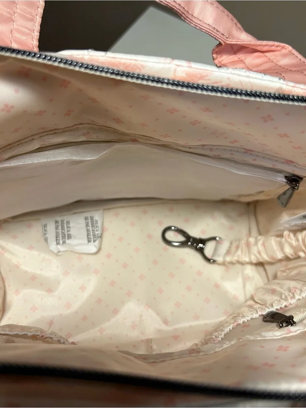 Lug Dory LE Pink Storybook Quilted Tote Bag Crossbody Nylon NWOT